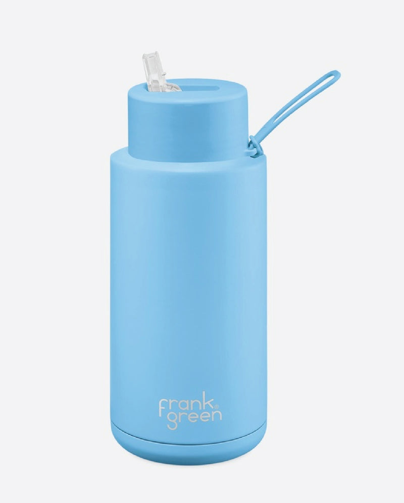 Frank Green 34oz Sky Blue Ceramic Reusable Bottle