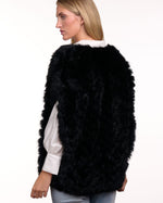 365 Days Black Rabbit Fur Cape