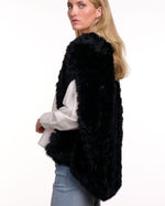 365 Days Black Rabbit Fur Cape