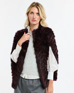 365 Days Merlot Rabbit Fur Cape