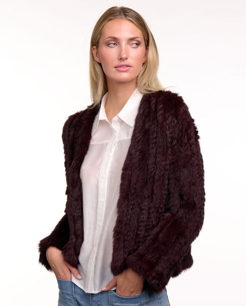 365 Days Merlot Rabbit Fur Jacket – Connie Anne