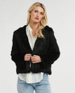 365 Days Black Rabbit Fur Jacket