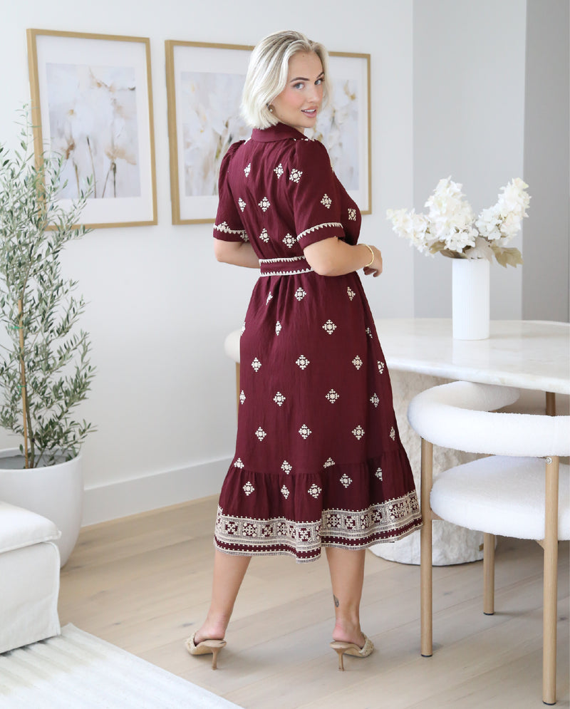 Madras Midi Dress