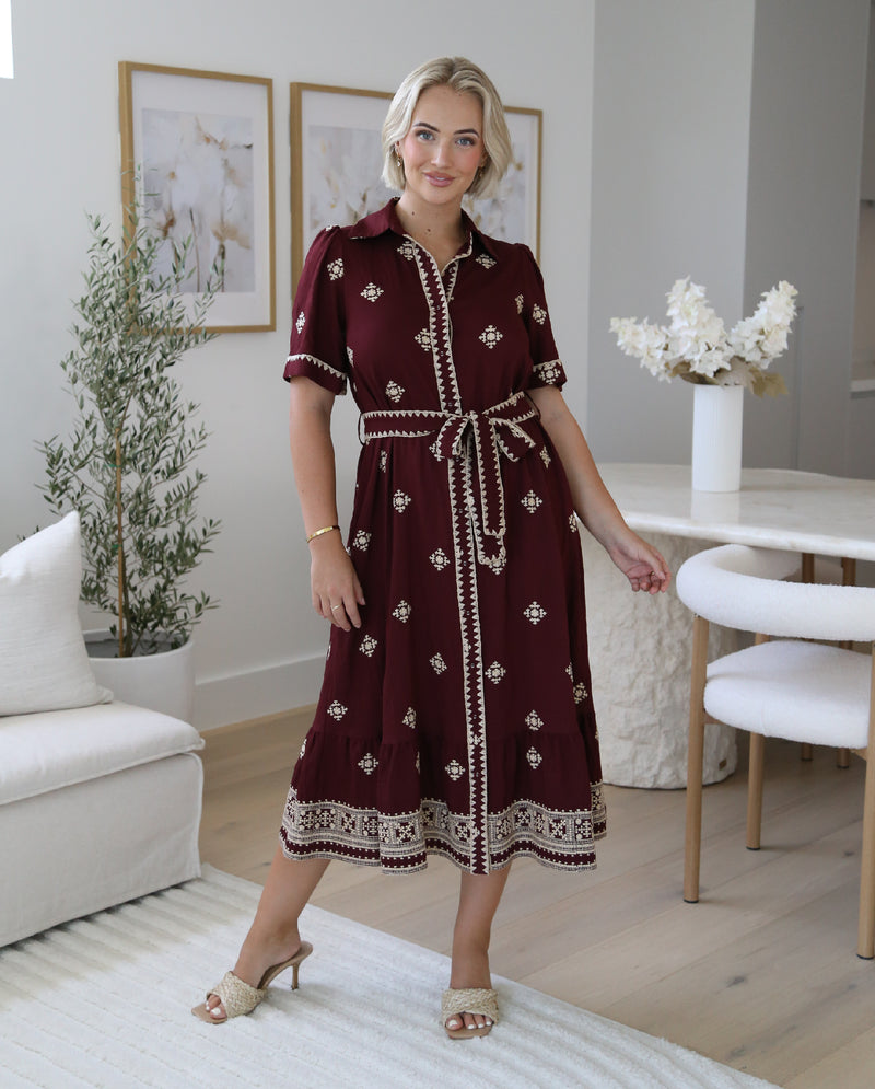 Madras Midi Dress