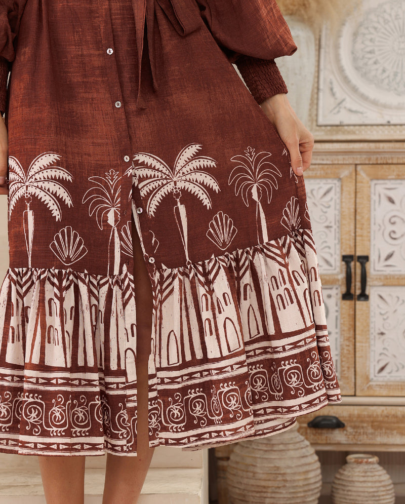 James Midi Dress