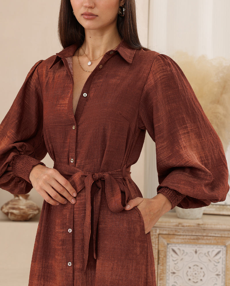 James Midi Dress