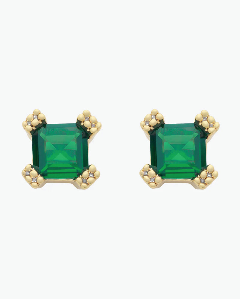 Julianna Gold Green Stud