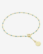 Heather Gold Aqua Bracelet