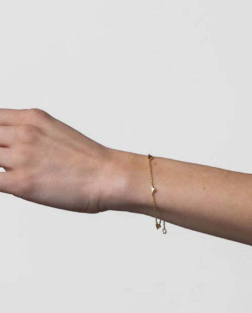 Mariel Soft Gold Heart Bracelet