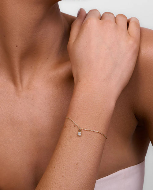 Penny Gold Locket Bracelet