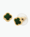 Reign Gold Jade Earrings