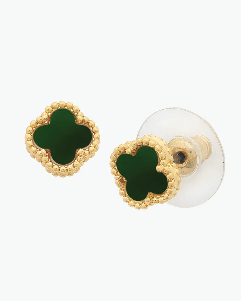 Gold Jade Studs // Yellow Gold Green Jade Earrings // Emerald Jade Studs //  6mm Gemstone Earrings // Gold Plated Gemstone Studs - Etsy Hong Kong
