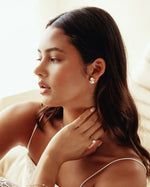 Rochelle Gold Pearl Earrings