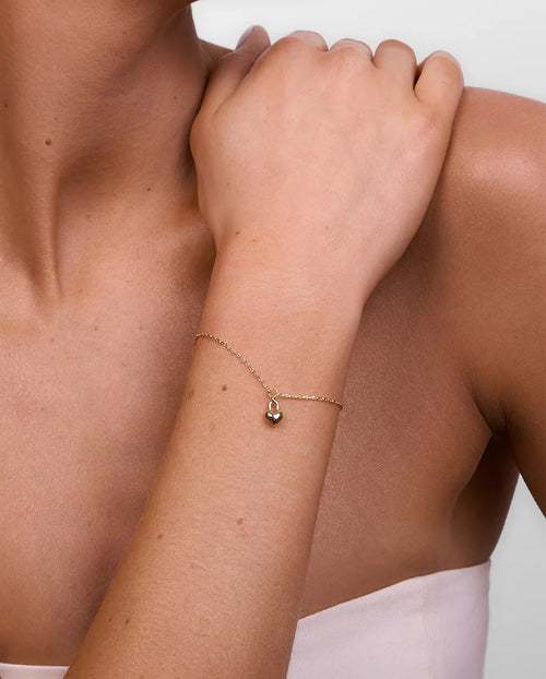 Winnie Gold Heart Bracelet