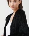 365 Days Black Rabbit Fur Jacket