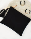 Delilah Faux Suede Pouch