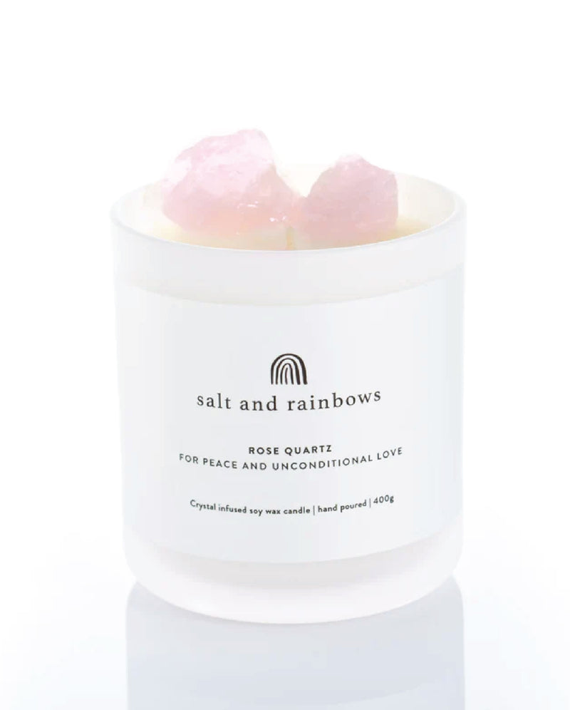 Rose Quartz Lime and Coconut Candle